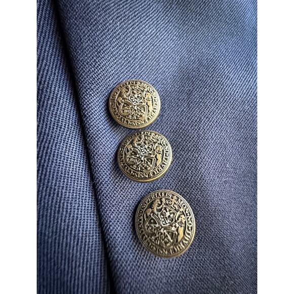 Oscar de la Renta Men's 42L Royal Blue Wool Blazer Sport Coat 2 Button - Picture 3 of 7